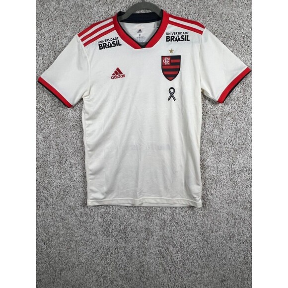Umbro Other - Adidas Flamengo Jersey White Men Soccer Shirt Climalite Brazil USsize S